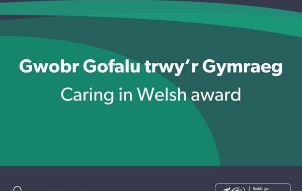 Caring in Welsh award Title