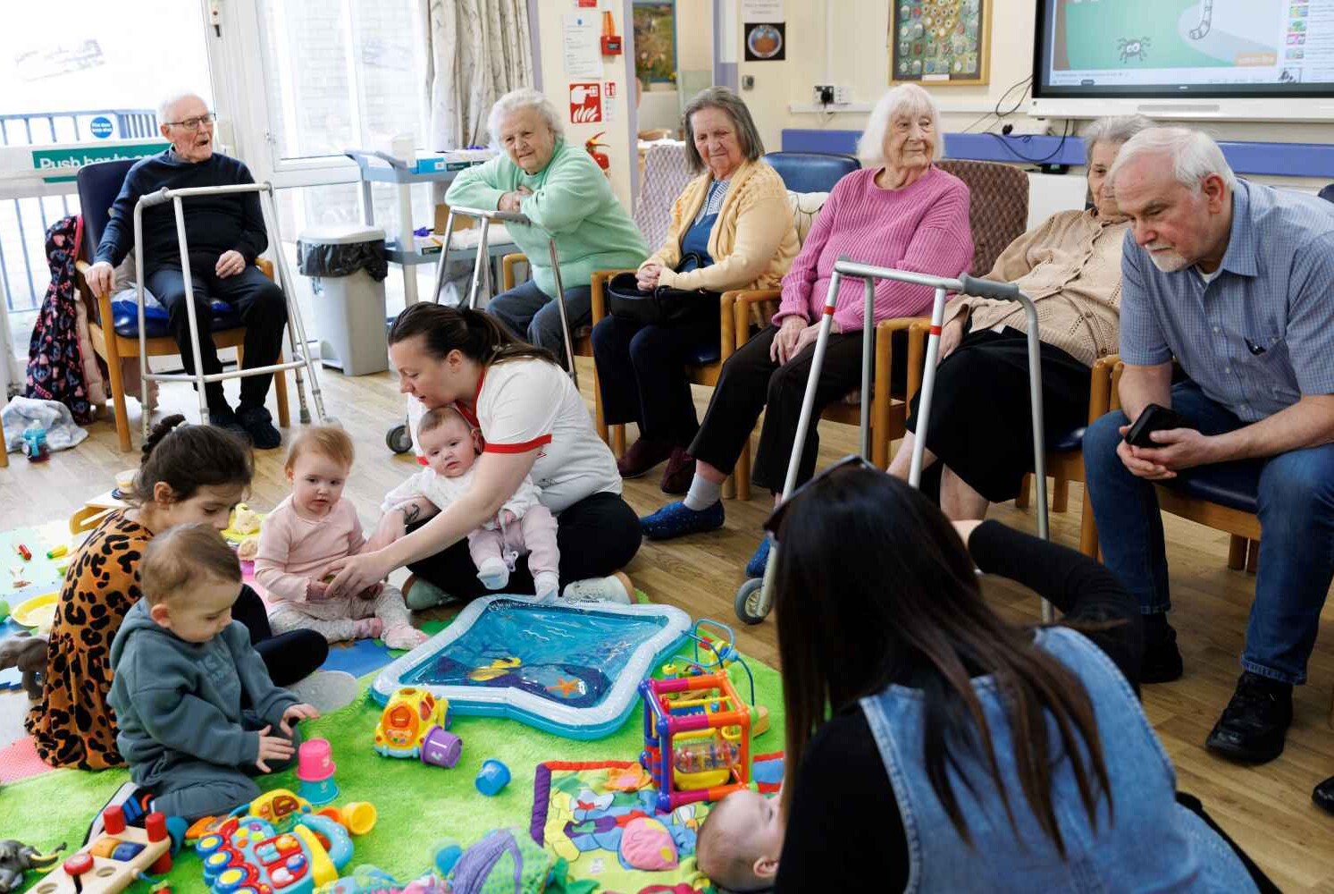 Intergenerational play in care home
