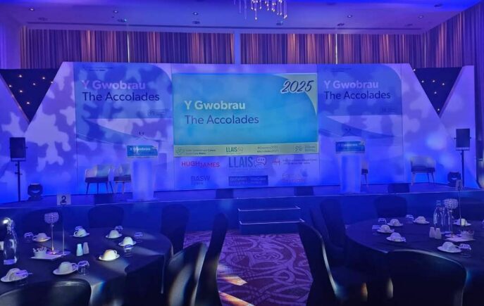 An image of the awards ceremony inside the mecure hotel.